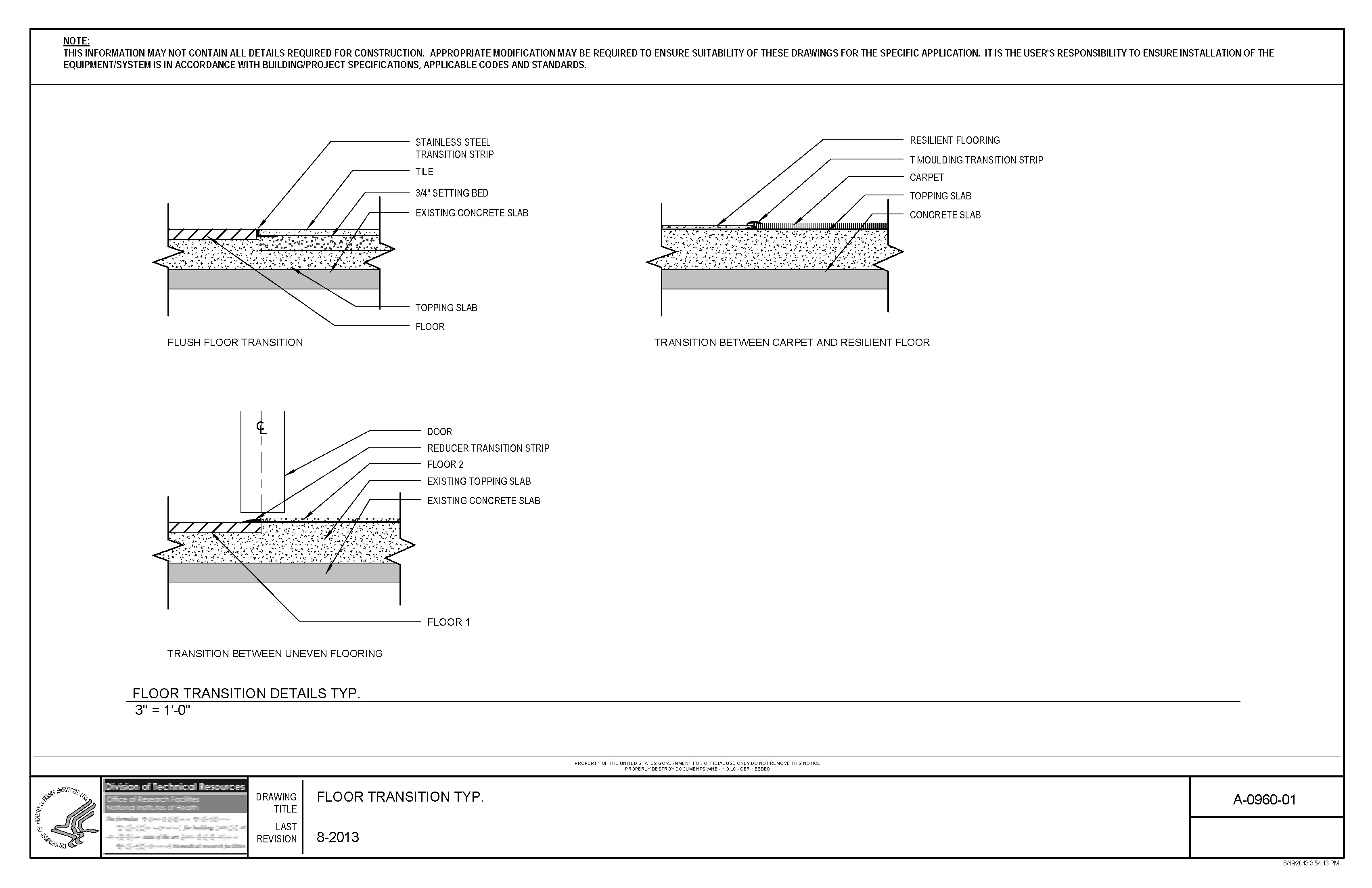 A 0960 01 FLOORTRANSITIONTYP